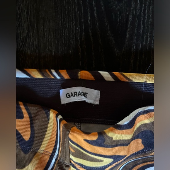 Garage Retro Swirl Pattern Flare Pants - Picture 3 of 3